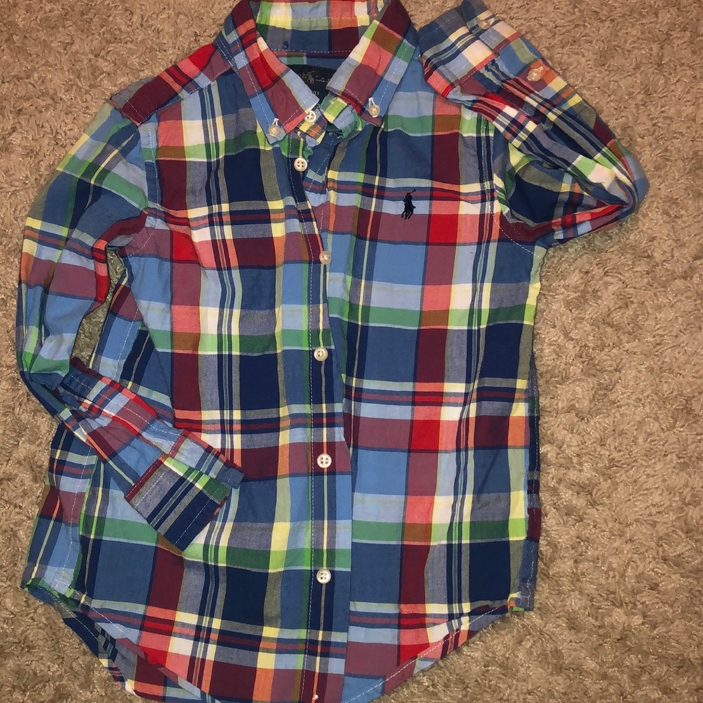 Ralph Lauren polo long sleeve BD boys size 4